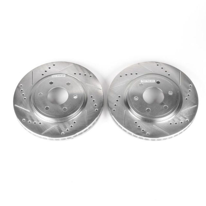 Power Stop 05-19 Nissan Frontier Front Evolution Drilled & Slotted Rotors - Pair-tuningsupply.com