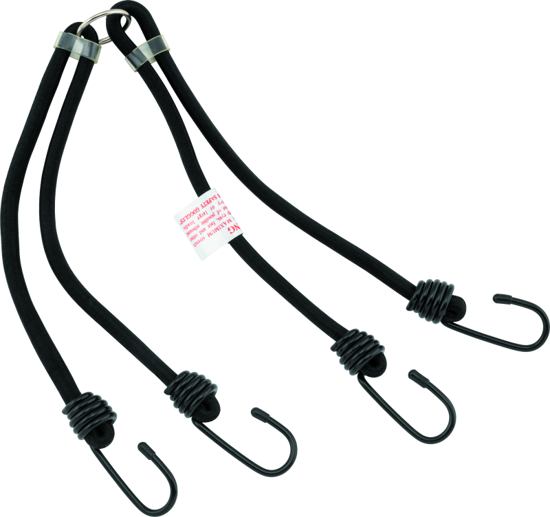 BikeMaster 24in Heavy Duty 4-Hook Bungee - Black-tuningsupply.com