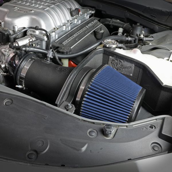 aFe 17-18 Dodge Challenger/Charger Magnum FORCE Stage-2XP Cold Air Intake System w/Pro DRY S- Black-tuningsupply.com