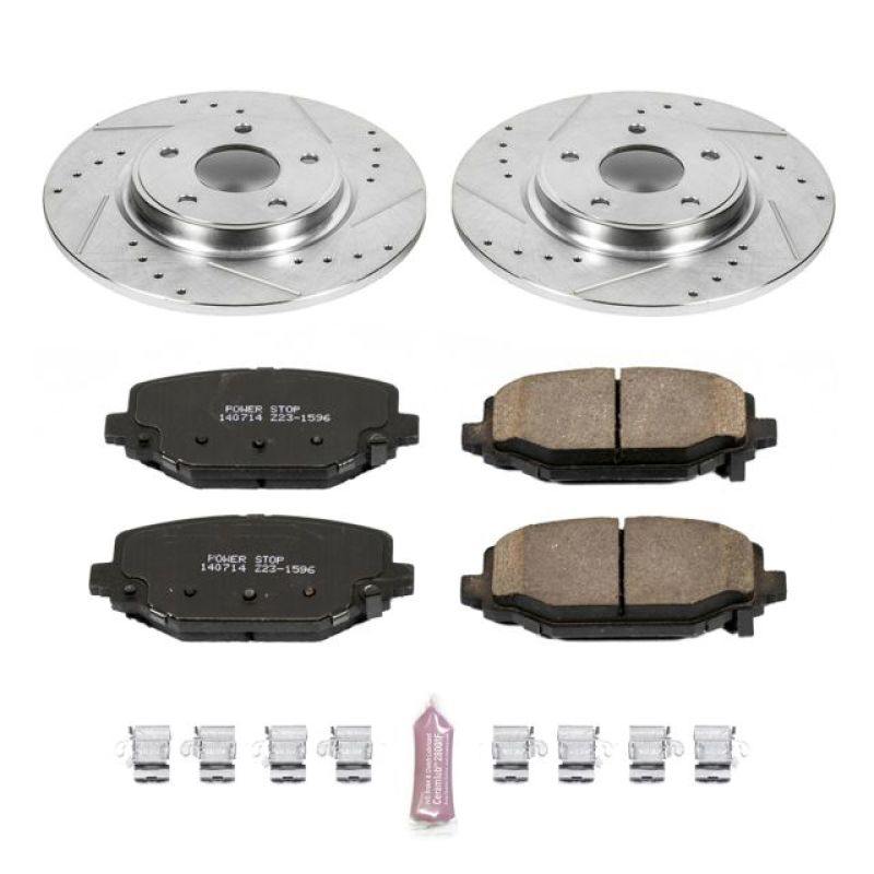 Power Stop 12-16 Chrysler Town & Country Rear Z23 Evolution Sport Brake Kit-tuningsupply.com