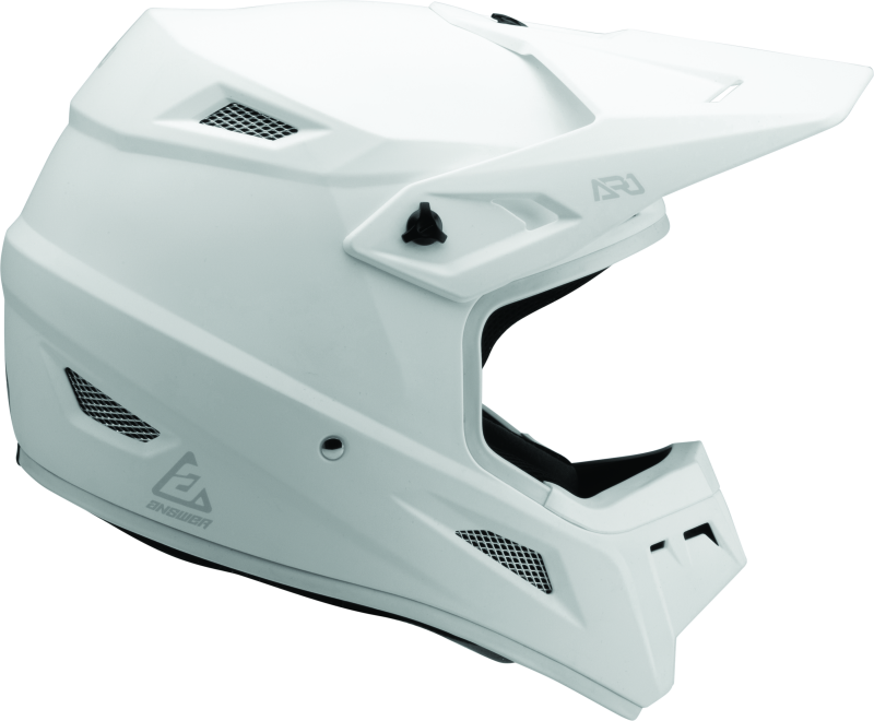 Answer AR1 Solid Helmet White Youth - Small-tuningsupply.com