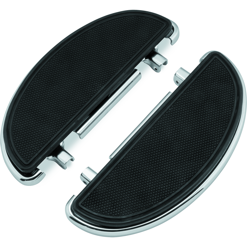 Bikers Choice 82-20 FLH FLT 86-17 FLST Chrome Half-Moon Floorboard Kit-tuningsupply.com