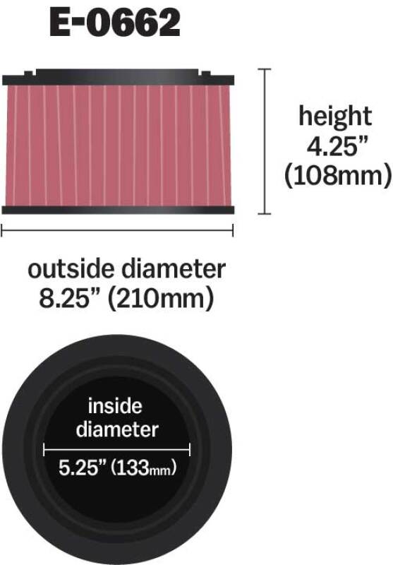 

K&N Engineering E-0662 - KNNE-0662 - K&N Replacement Round Straight Air Filter for 12-15 Ford Ranger - Shipped in Europe - Tuningsupply.com
