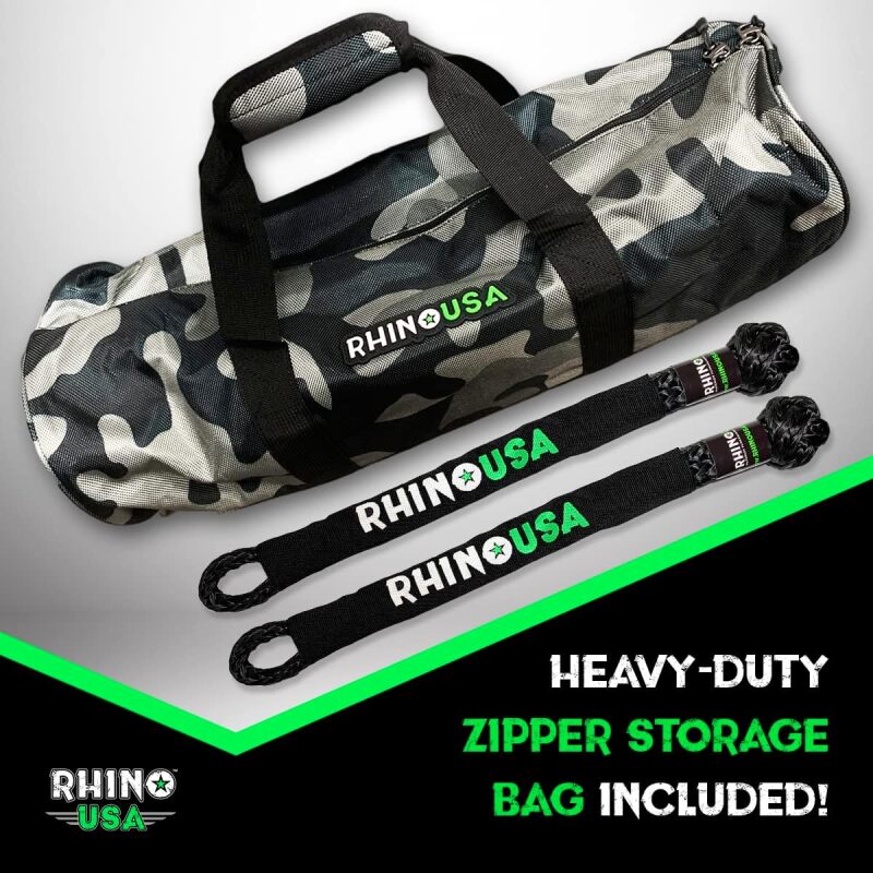 

Rhino USA RG-KRKIT78X30-BLK - RSARG-KRKIT78X30-BLK - Rhino USA 7/8In X 30Ft Kinetic Rope Recovery Kit W/Soft Shackles (Black) - Shipped in Europe - Tuningsupply.com
