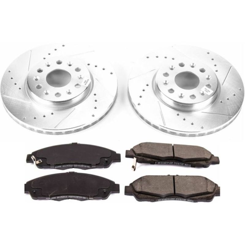 Power Stop 17-18 GMC Acadia Front Z23 Evolution Sport Brake Kit-tuningsupply.com