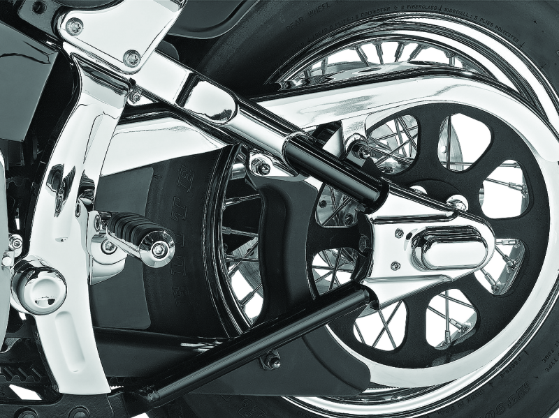 Kuryakyn Boomerang Frame Covers For 00-07 Softail Chrome-tuningsupply.com