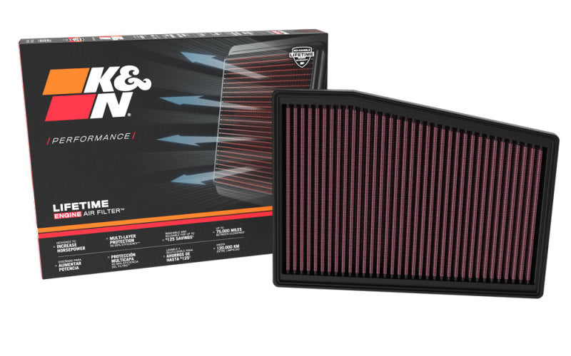 

K&N Engineering 33-5128 - KNN33-5128 - K&N 22-23 Cadillac CT5 V8-6.4L Replacement Air Filter - Shipped in Europe - Tuningsupply.com
