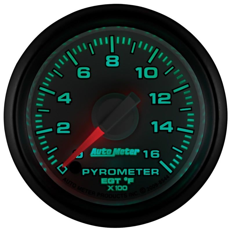 Autometer Factory Match 52.4mm Full Sweep Electronic 0-1600 Deg F EGT/Pyrometer Gauge-tuningsupply.com