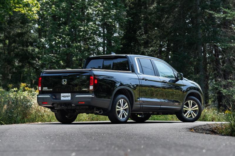 MBRP 17-20 Honda Ridgeline 3.6L Aluminized Steel 2.5in. Cat-Back Exhaust - Single Side-tuningsupply.com