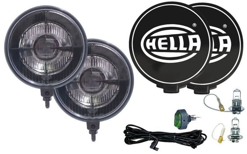 Hella 500 Series 12V Black Magic Halogen Driving Lamp Kit-tuningsupply.com