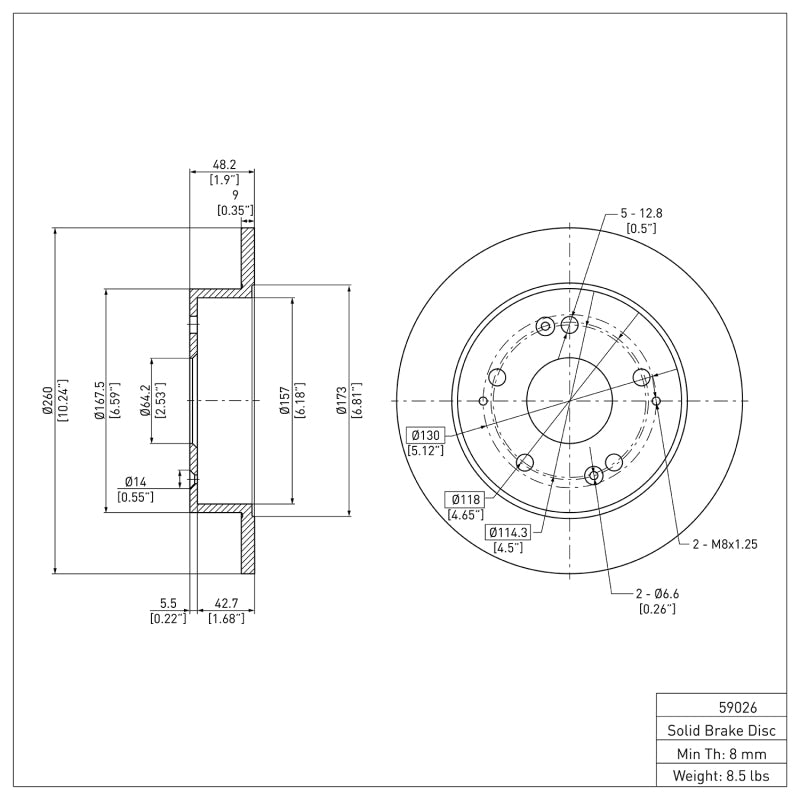 

DFC 600-59026 - DFC600-59026 - DFC 97-001 Acura Integra Rear Brake Rotor - Shipped in Europe - Tuningsupply.com
