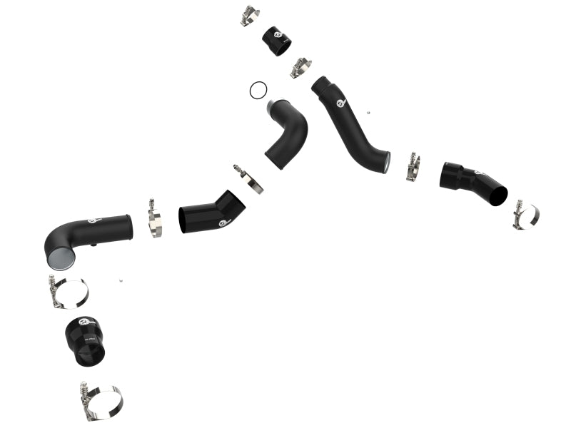 aFe 16-19 RAM 1500 V6 3.0L (TD) BladeRunner 3in Aluminum Hot & Cold Charge Pipe Kit - Black-tuningsupply.com