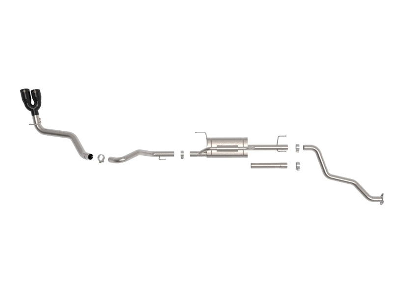 

aFe 49-36078-B - AFE49-36078-B - aFe 24-25 Toyota Tacoma L4-2.4L (t) Vulcan Series 2.5in to 3in Cat-Back w/ Black Tip - Shipped in Europe - Tuningsupply.com
