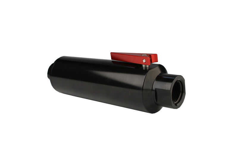 

Aeromotive 12332 - AER12332 - Aeromotive In-Line AN-12 Filter w/Shutoff Valve 100 Micron SS Element - Black Anodize Finish - Shipped in Europe - Tuningsupply.com
