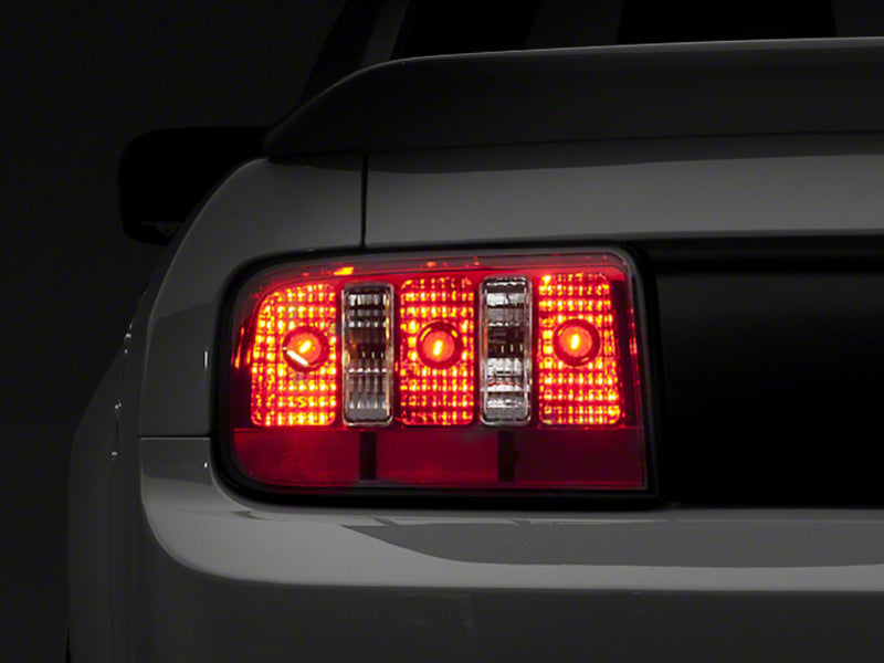 

Raxiom 49123 - RAX49123 - Raxiom 05-09 Ford Mustang Coyote Tail Lights- Chrome Housing - Red/Clear Lens - Shipped in Europe - Tuningsupply.com
