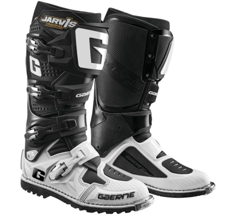 Gaerne SG12 Boot Jarvis Edition Black/White Size - 11-tuningsupply.com