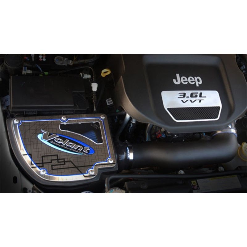 Volant 12-13 Jeep Wrangler 3.6L V6 PowerCore Closed Box Air Intake System-Cold Air Intakes-Volant-VOL176366-SMINKpower Performance Parts