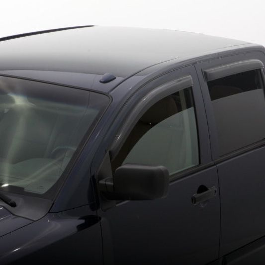 AVS 04-15 Nissan Titan Crew Cab Ventvisor Outside Mount Window Deflectors 4pc - Smoke-tuningsupply.com