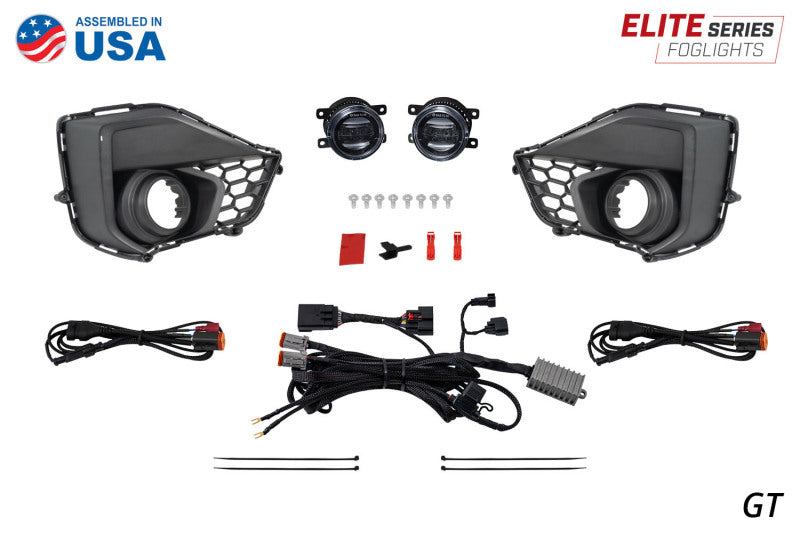 Diode Dynamics 2024 Ford Mustang GT Elite Series Add-On Fog Lamp Kit White-tuningsupply.com