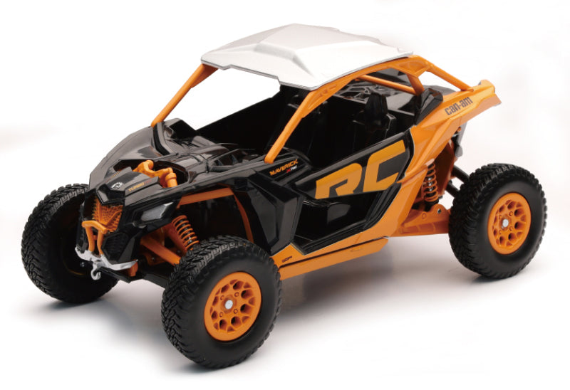 New Ray Toys Can-AM Maverick X3 X RC Turbo (Black/Orange)/ Scale - 1:18-tuningsupply.com