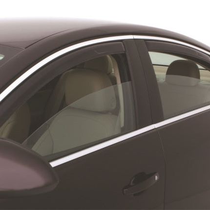 AVS 11-17 Buick Regal Ventvisor In-Channel Front & Rear Window Deflectors 4pc - Smoke-tuningsupply.com