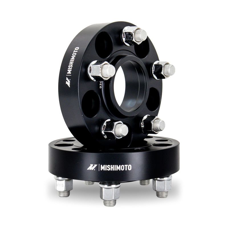 Mishimoto Wheel Spacers - 5x100 - 56.1 - 25 - M12 - Black-tuningsupply.com