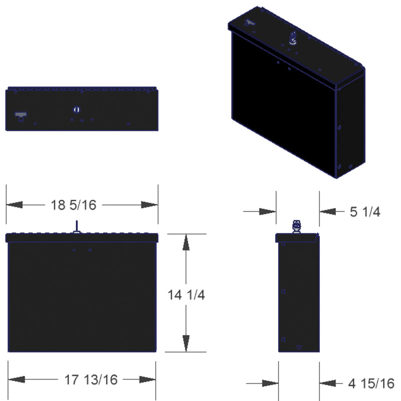 

Tuffy Products 182-01 - TFY182-01 - Tuffy Laptop Computer Lockbox W/ Keyed Lock - Shipped in Europe - Tuningsupply.com
