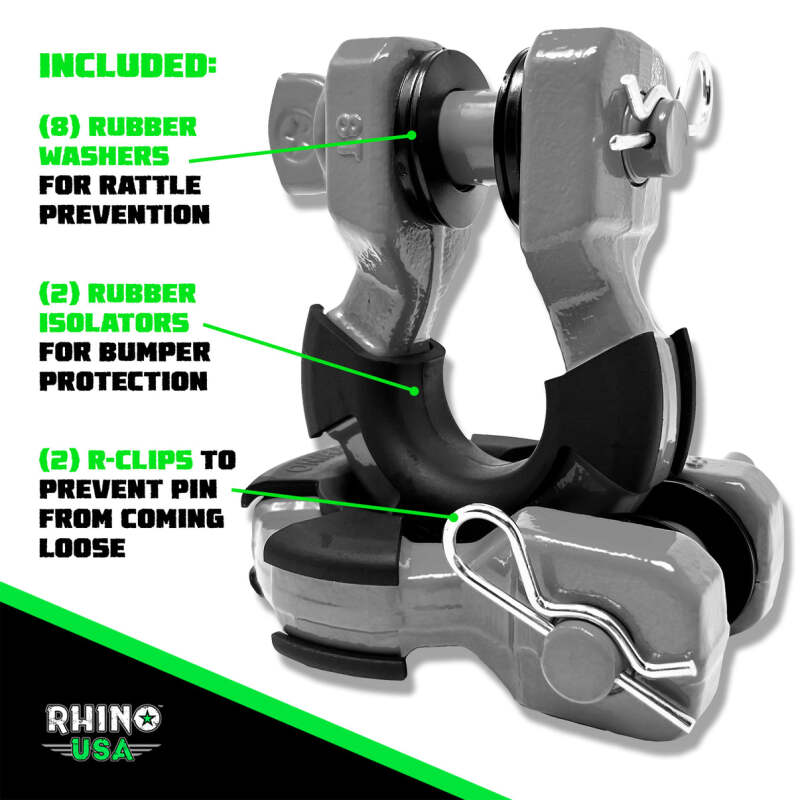 

Rhino USA SUPERSHACK-GRY - RSASUPERSHACK-GRY - Rhino USA 8T Super Shackle 2-Pack (Gray) - Shipped in Europe - Tuningsupply.com

