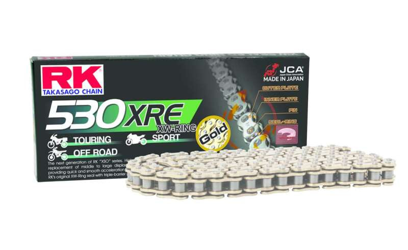 

RK Chain GB530XRE-114 - RKCGB530XRE-114 - RK Chain GB530XRE-114L XW-Ring - Gold - Shipped in Europe - Tuningsupply.com
