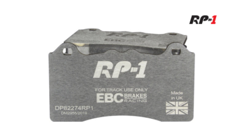 EBC Racing 2021+ BMW M3/M4 / 2023+ BMW M2 (G80/G82/G87) w/Cast Iron Rotor RP-1 Race Front Brake Pads-tuningsupply.com