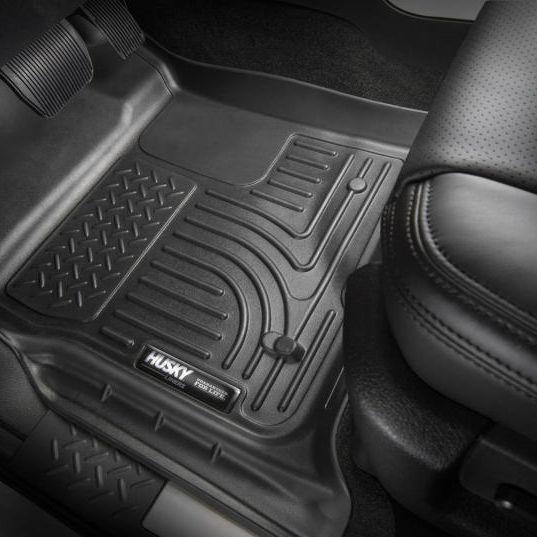 Husky Liners 21-22 Kia Seltos WeatherBeater Front & 2nd Seat Floor Liners - Black-tuningsupply.com