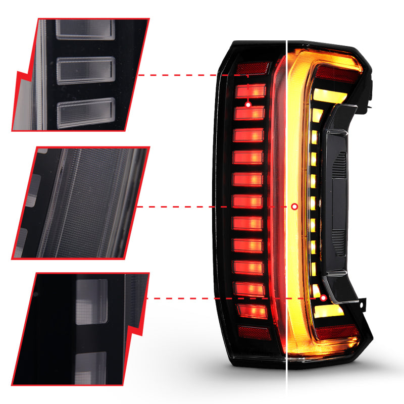 

ANZO 311455X - ANZ311455X - ANZO 22-24 Toyota Tundra Z-Series Full LED Tail Lights Smoke Lens Init/SeqSig- Pair - Shipped in Europe - Tuningsupply.com
