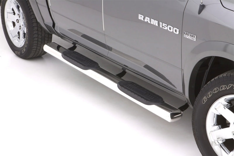 

LUND  - LND24385007 - Lund 10-17 Dodge Ram 2500 Crew Cab 6in. Oval Straight SS Nerf Bars - Polished - Shipped in Europe - Tuningsupply.com
