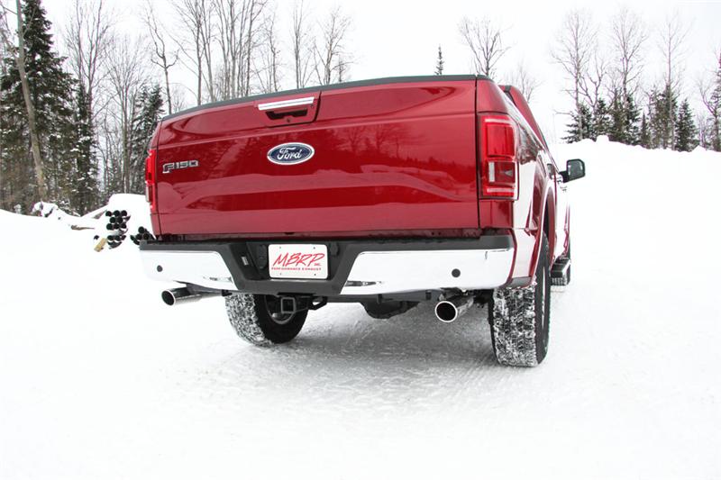 

MBRP PS5258AL - MBRPS5258AL - MBRP 2015 Ford F-150 5.0L 3in Cat Back Dual Split Rear Exit AL Exhaust System - Shipped in Europe - Tuningsupply.com
