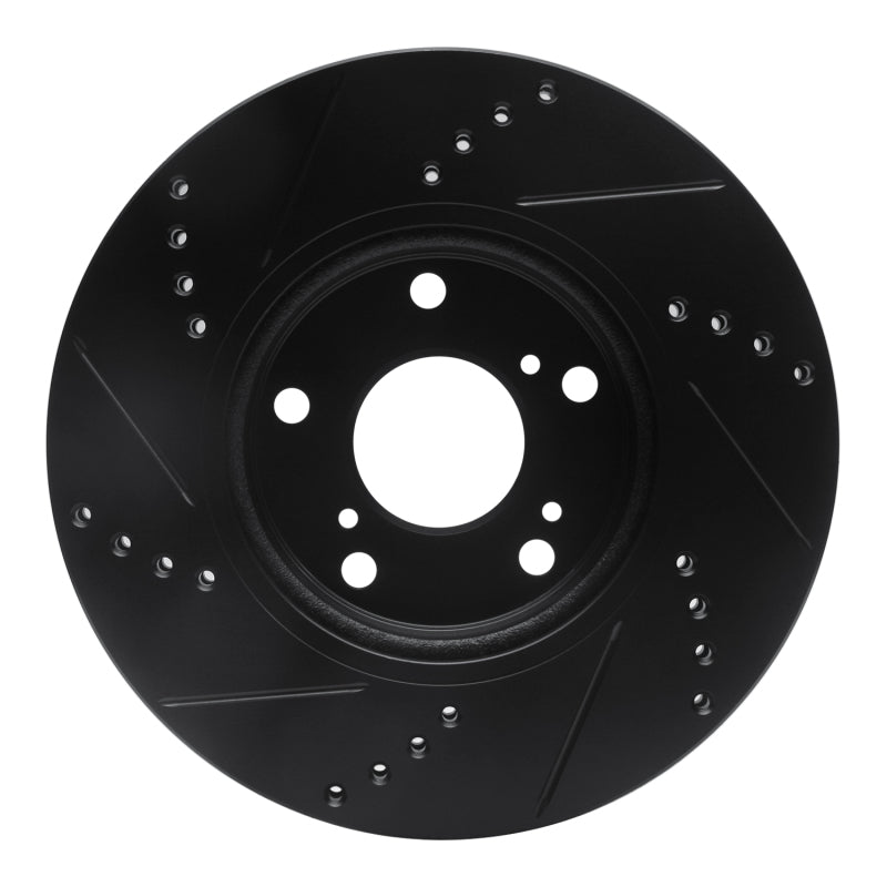 

R1 Concepts 633-59061R - RNC633-59061R - R1 2016-2025 Honda Civic Coupe Front Right Drilled & Slotted Black Brake Rotor - Shipped in Europe - Tuningsupply.com

