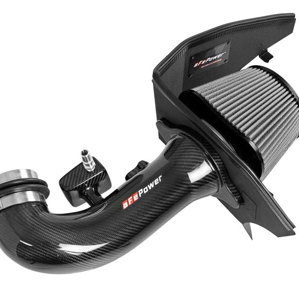 aFe 19-21 GM Trucks 5.3L/6.2L Track Series Carbon Fiber Cold Air Intake System W/ Pro Dry S Filters-tuningsupply.com