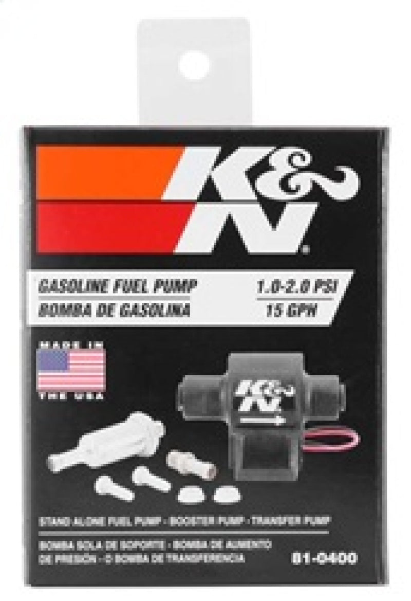 

K&N Engineering 81-0400 - KNN81-0400 - K&N Performance Electric Fuel Pump 1-2 PSI - Shipped in Europe - Tuningsupply.com
