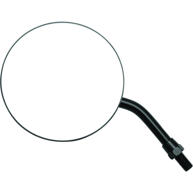 BikeMaster 4in Adjustable Round Mirror 10mm - Each - Black-tuningsupply.com