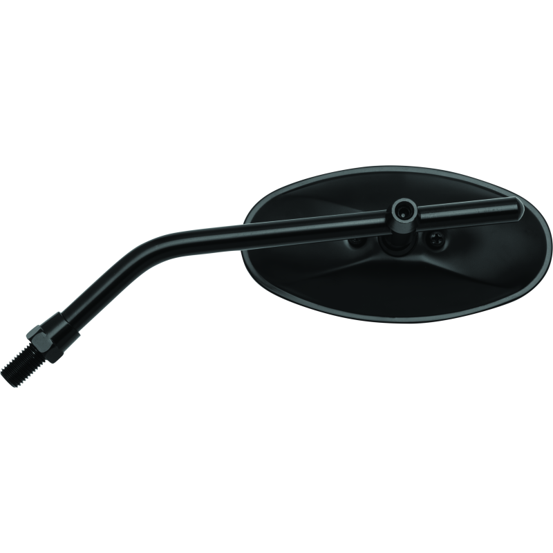 BikeMaster Adjustable Oval Mirror 10mm - Each - Black-tuningsupply.com