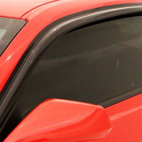 AVS 12-14 Ford Mustang Ventvisor Outside Mount Window Deflectors 2pc - Smoke-tuningsupply.com