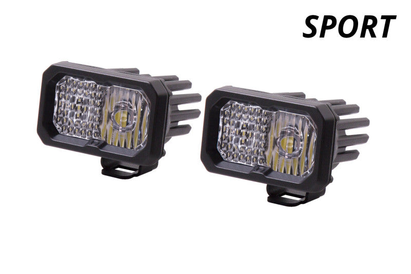 Diode Dynamics Stage Series 2 In LED Pod Sport - White Driving Standard ABL (Pair)-tuningsupply.com