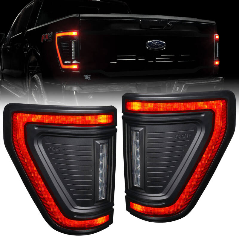 Oracle Lighting 21-24 Ford F-150 Flush Style LED Tail Lights SEE WARRANTY-tuningsupply.com