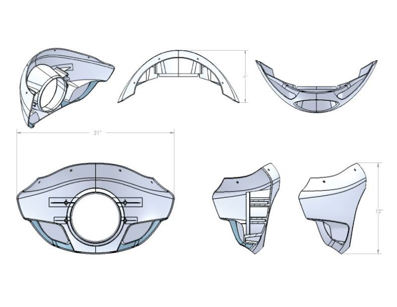 Burly Brand Touring Sport Fairing Standard-tuningsupply.com