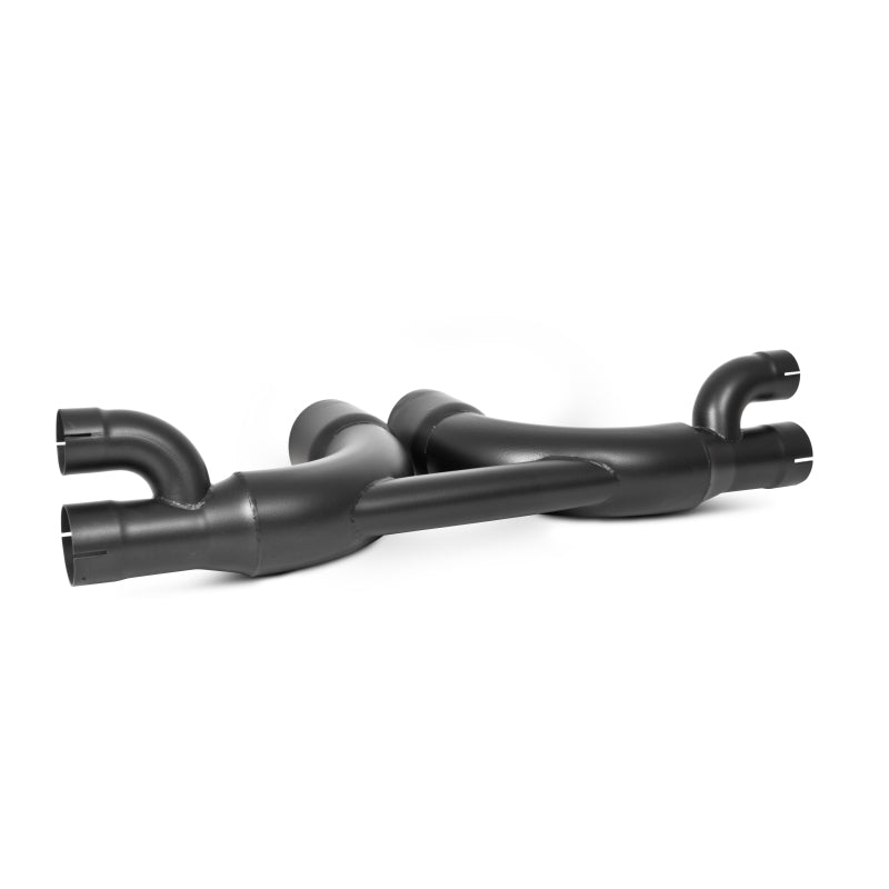 MBRP 14-19 Porsche GT3/GT3RS 3in Center Muffler Bypass 4in Tips - Black Coated-tuningsupply.com