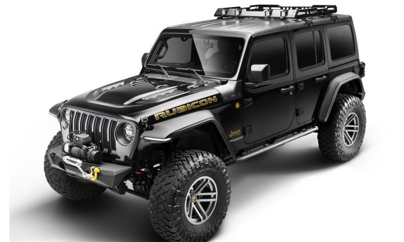 Bushwacker 18-19 Jeep Wrangler JL Trail Armor Cowl Guard - Black-tuningsupply.com