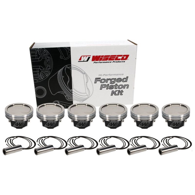 Wiseco Nissan VQ37 1.198inch CH -15.5cc R/Dome 9:1 Piston Shelf Stock Kit-Piston Sets - Forged - 6cyl-Wiseco-WISK643M96-SMINKpower Performance Parts