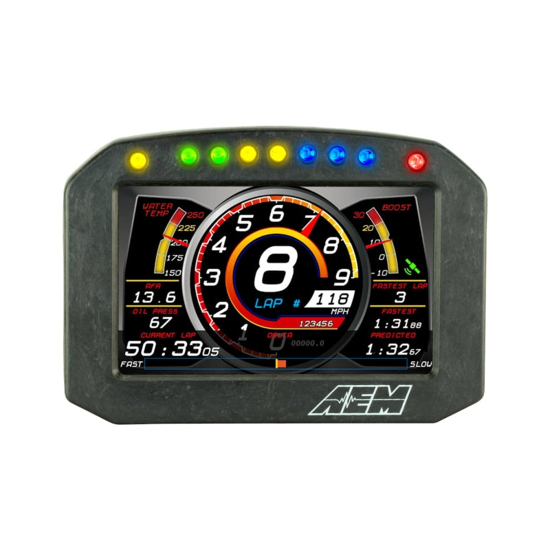 

AEM 30-5602F - AEM30-5602F - AEM CD-5G Carbon Flush Digital Dash Display w/ Internal 20Hz GPS & Antenna - Shipped in Europe - Tuningsupply.com

