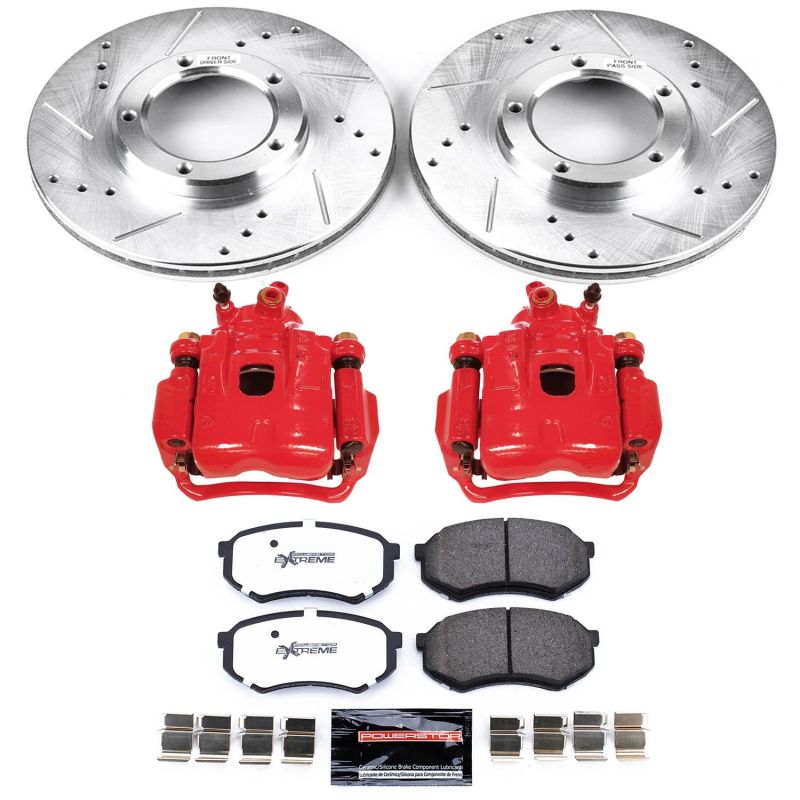 Power Stop 95-04 Toyota Tacoma Front Z36 Truck & Tow Brake Kit w/Calipers-tuningsupply.com