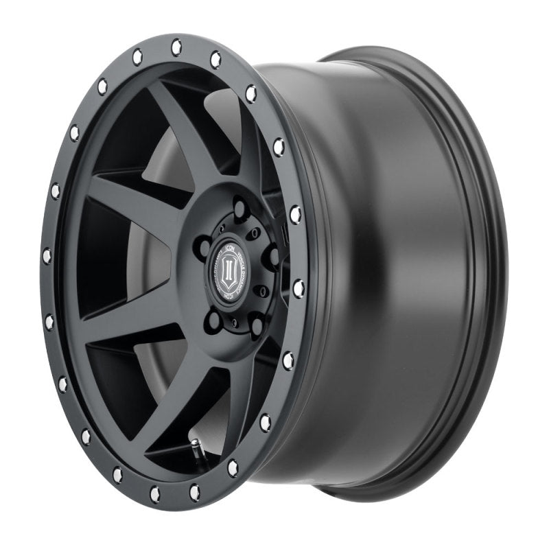 

ICON 1817856547SB - ICO1817856547SB - ICON Rebound 17x8.5 5x4.5 0mm Offset 4.75in BS 71.5mm Bore Satin Black Wheel - Shipped in Europe - Tuningsupply.com

