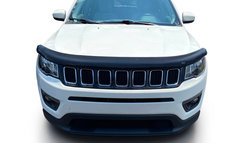 AVS 17-22 Jeep Compass Carflector Low Profile Hood Shield - Smoke-tuningsupply.com